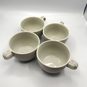 4 NESPRESSO Big Game Set Mugs Coffee Gray Porcelain D2410